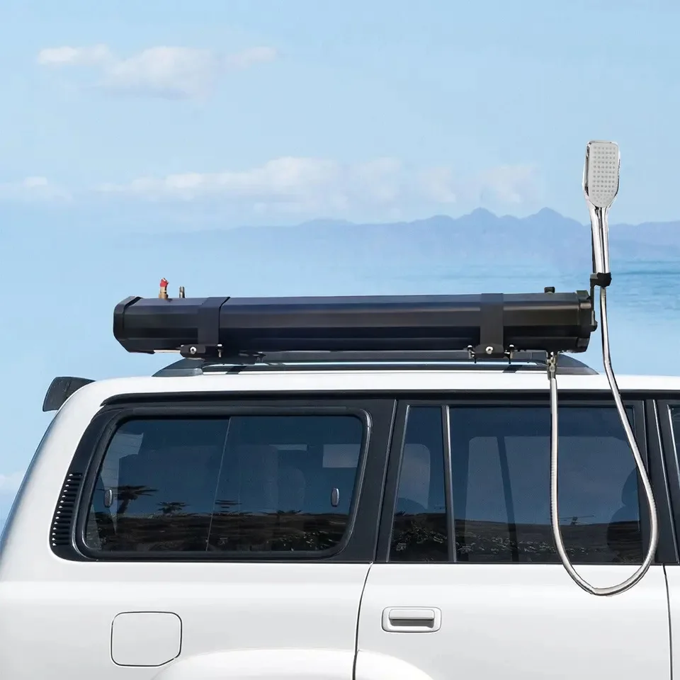 Car roof shower water tank, solar camping shower PVC