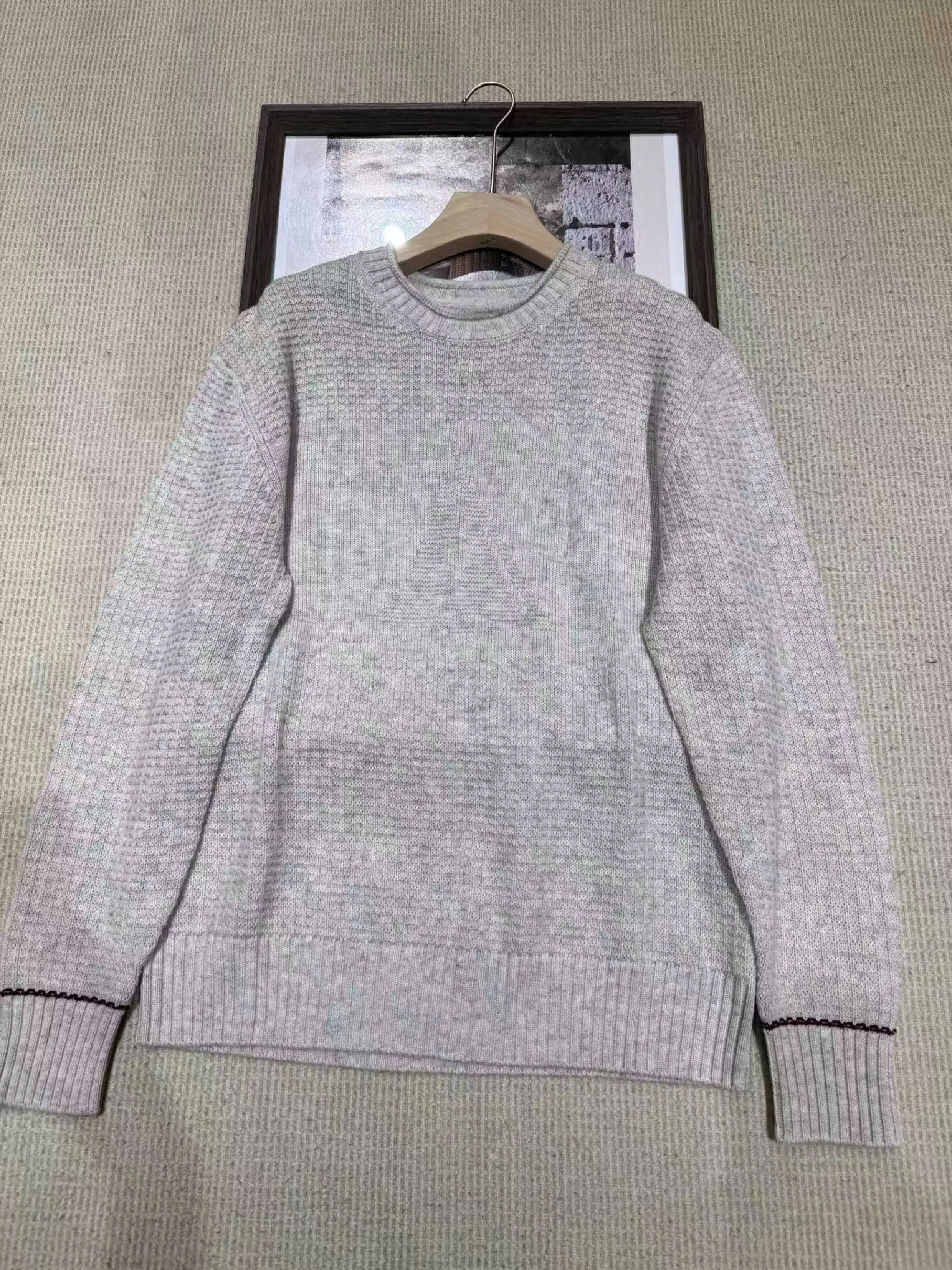 High-end Men's B*C New Crewneck Cashmere Sweater Loose Long-sleeved Sweater
