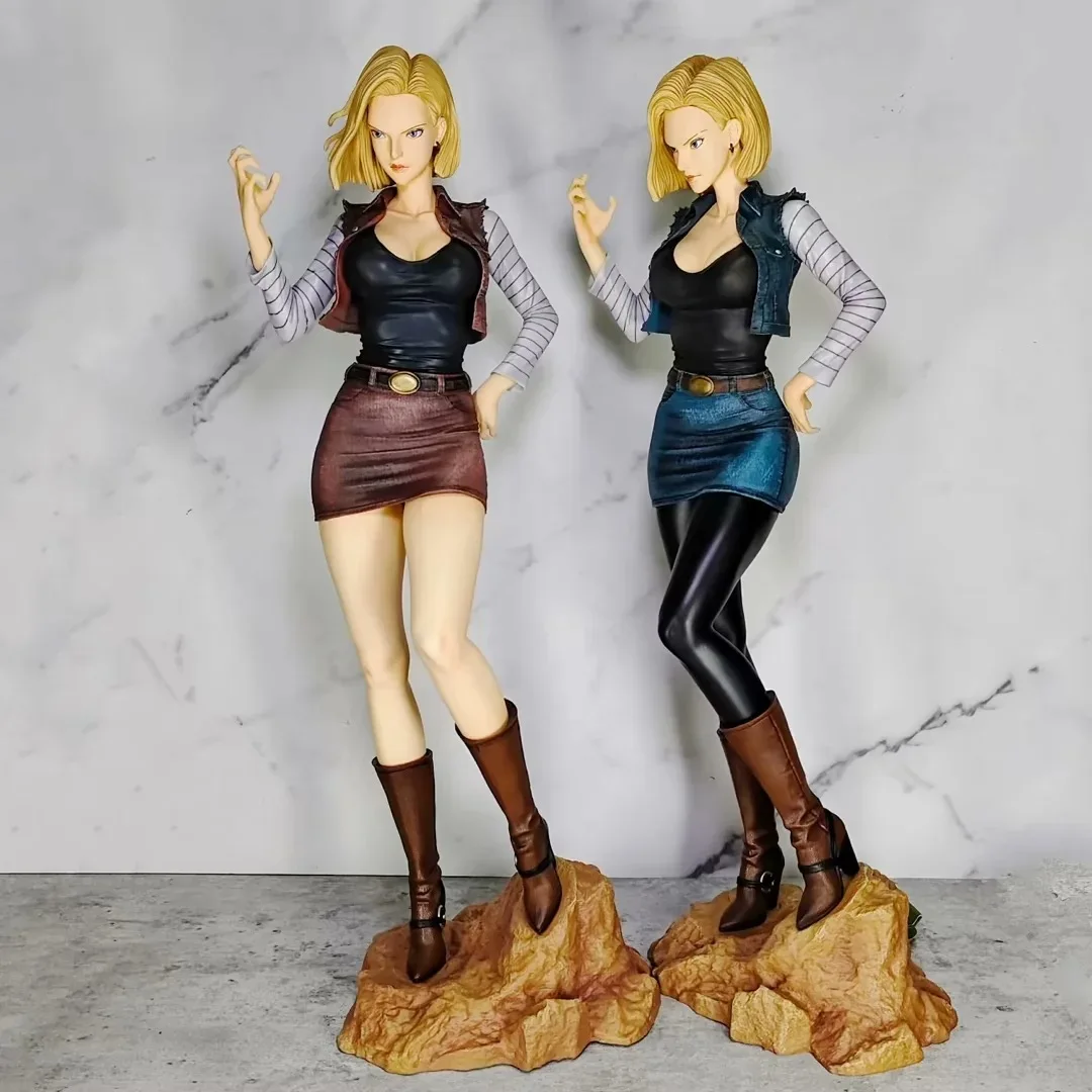 

44cm Android 18 Dragon Ball Z Gk Lazuli Anime Figures Sexy Figurine Doll Pvc Statue Model Room Ornaments Collectible Toys Gifts