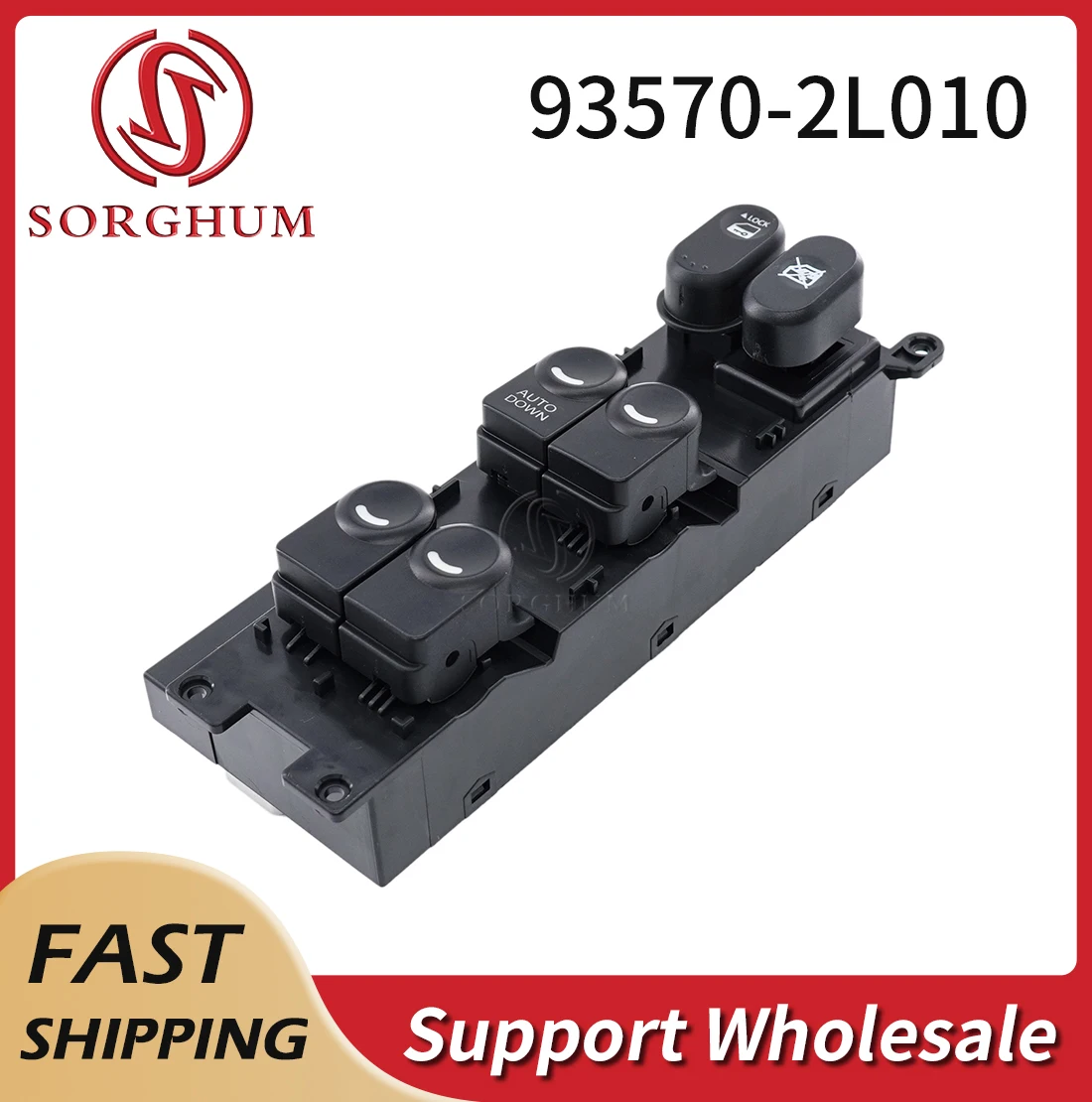 

Sorghum 93570-2L010 Car LHD Front Left Driver Auto Down Window Control Switch Button For Hyundai I30 I30cw 2008-2011 93570-2L000