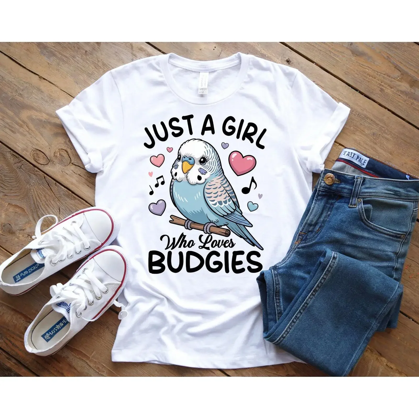 Budgie Lover T Shirt Blue Budgerigar Parakeet Pet vintage Washed Stretched designer clothes Top For Everyday Wear Stylish