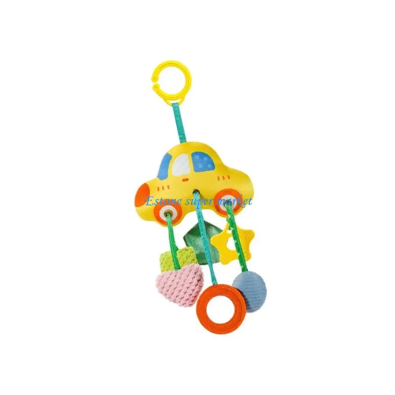 090B ベビーベッド用の対照的な動物の形をした多目的幼児視覚発達玩具