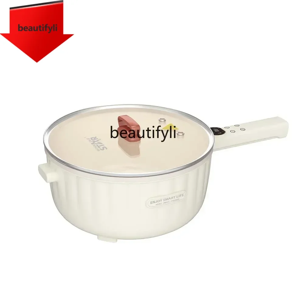 A61 lt Household stir-fry hot pot stew multi-functional non-stick pan PP handle electric heating pan
