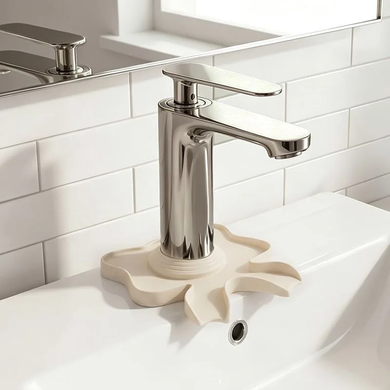 Faucet Drain Mat for Kitchen & Bathroom – Quick-Drying, Anti-Slip Sink Splash Guard & Countertop Protector