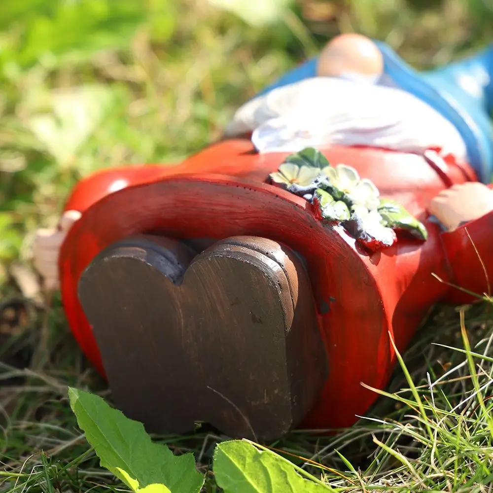 

Crafts Resin Gnome Dwarf Flower Pot Cartoon Cute Dwarf Statue Vase Decorative Garden Elf Pot Figurine Living Room