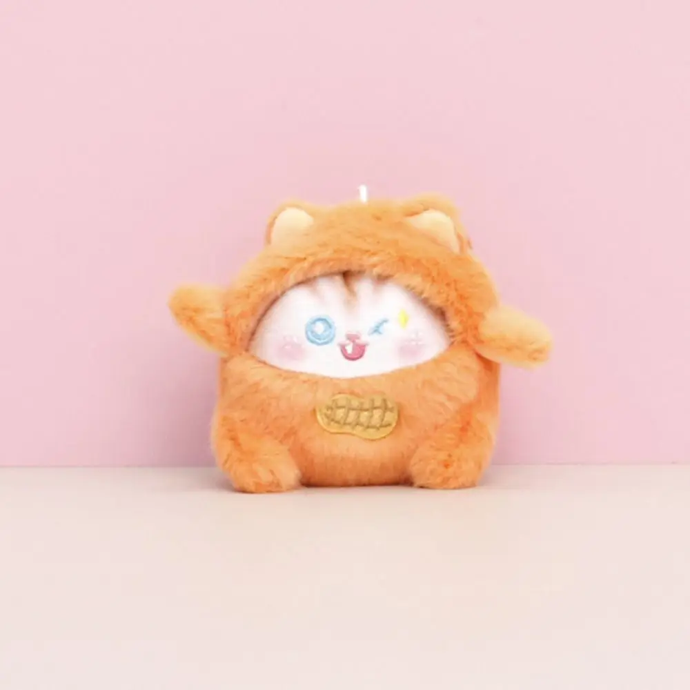 

Anti-lost Fruit Cat Plush Toy PP Cotton Backpack Charms Cat Plush Keychain Soft Cartoon Soft Stuffed Doll Birthday Gift