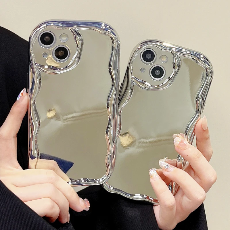 

Зеркальный чехол для iPhone 14pro Max 13 12 11 15Pro Max X XR XS Max 7 8