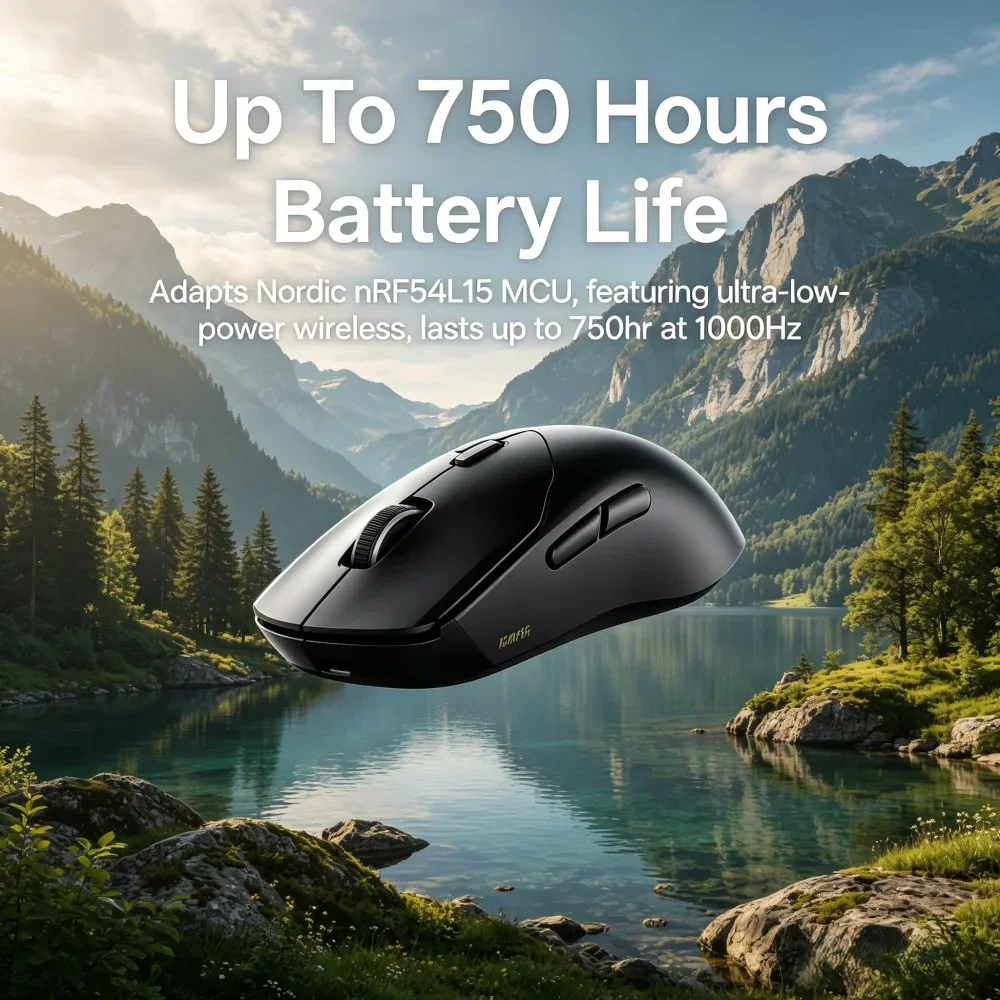 

2026 Rapoo VT9 MAX Gen 2 53g Ultra Lightweight Wireless Gaming Mouse True 8K Polling Rate 750Hr Long Battery Life