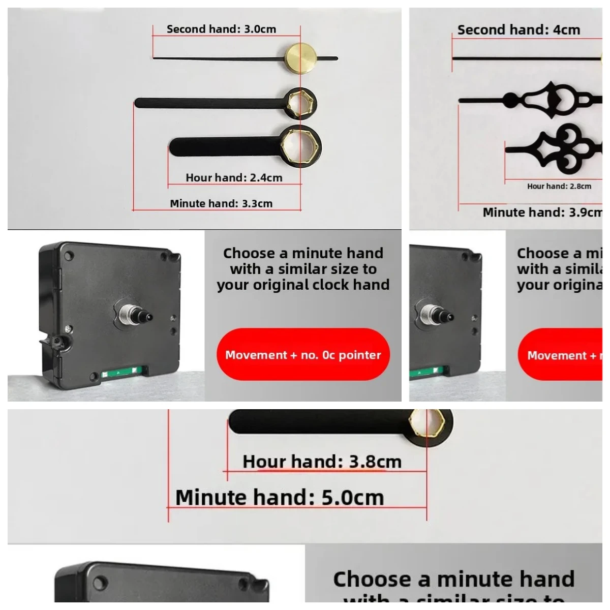 Automatic Timing WIFI Watch Movement Clock Wall Clock Hanging Watch Cross Stitch Accessories Silent Quartz Radio Wave Universal