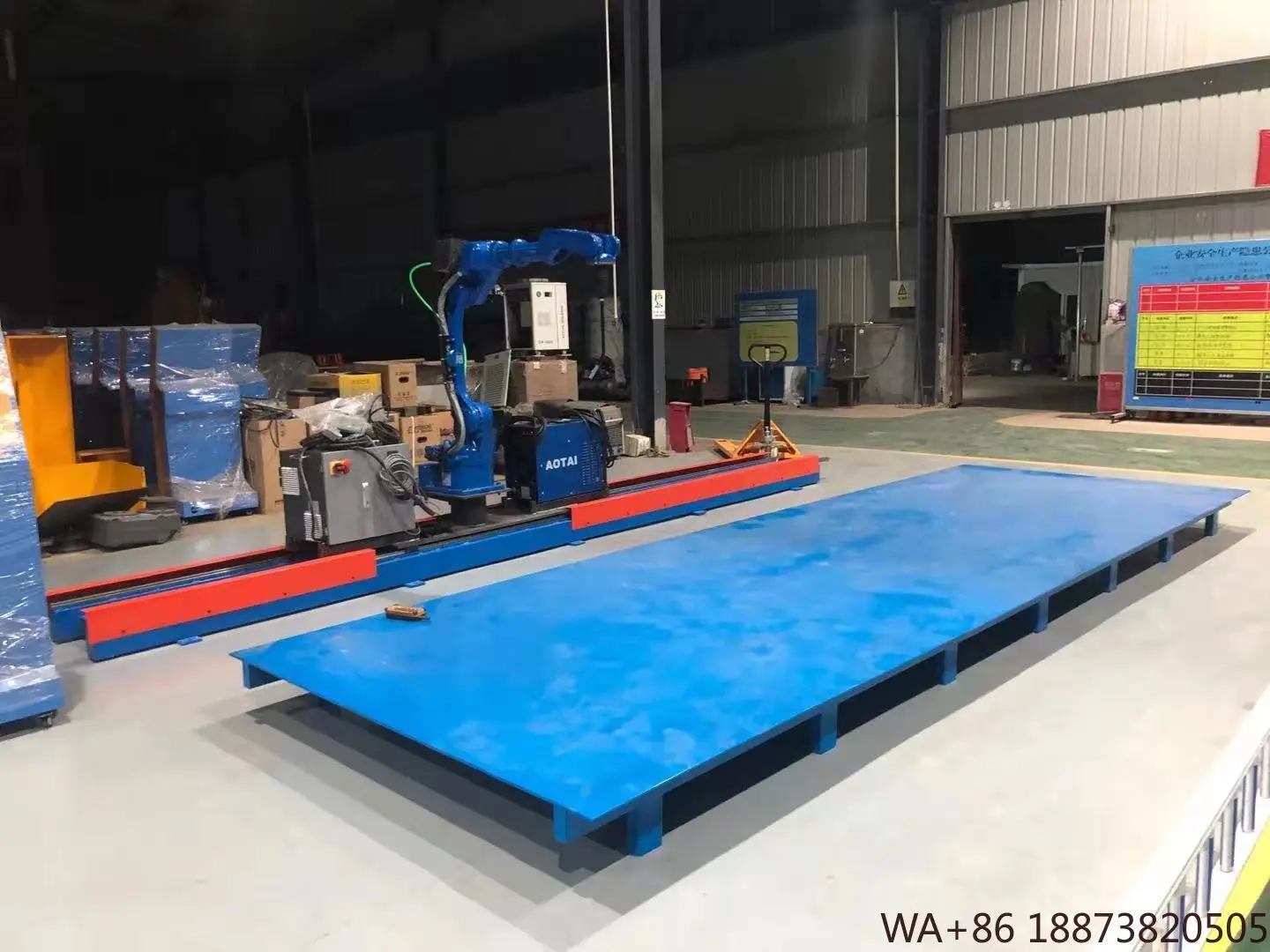 روبوت صناعي ذراع آلي تسليم وحام صناعي أنبوب فولاذي روبوت لحام الأنابيب