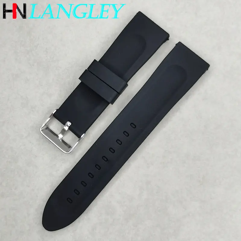 Silicone Watch Strap Sport Diving Rubber Watchband for Seiko Watch Accessories 20mm 22mm 24mm Men Bracelet for Huawei Watch Gt3