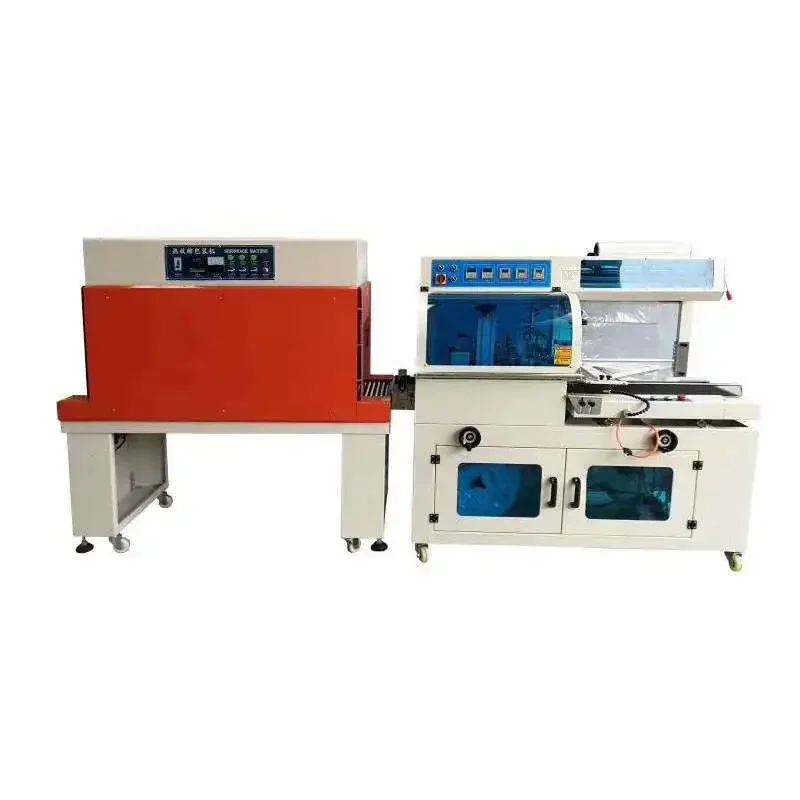 Heat Wiind FQ450 Automatic L POF PE film Sealer Sealing  Auto Shrinking Tunnel Shrink Packing Wrapping Machine for boxes