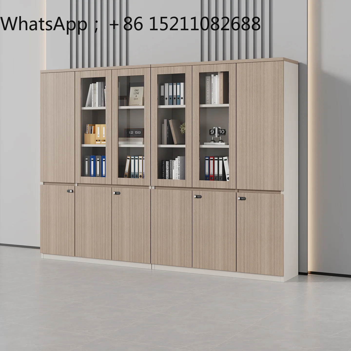 SCY wooden lock free handle information cabinet file cabinet financial storage filing cabinet office supplies