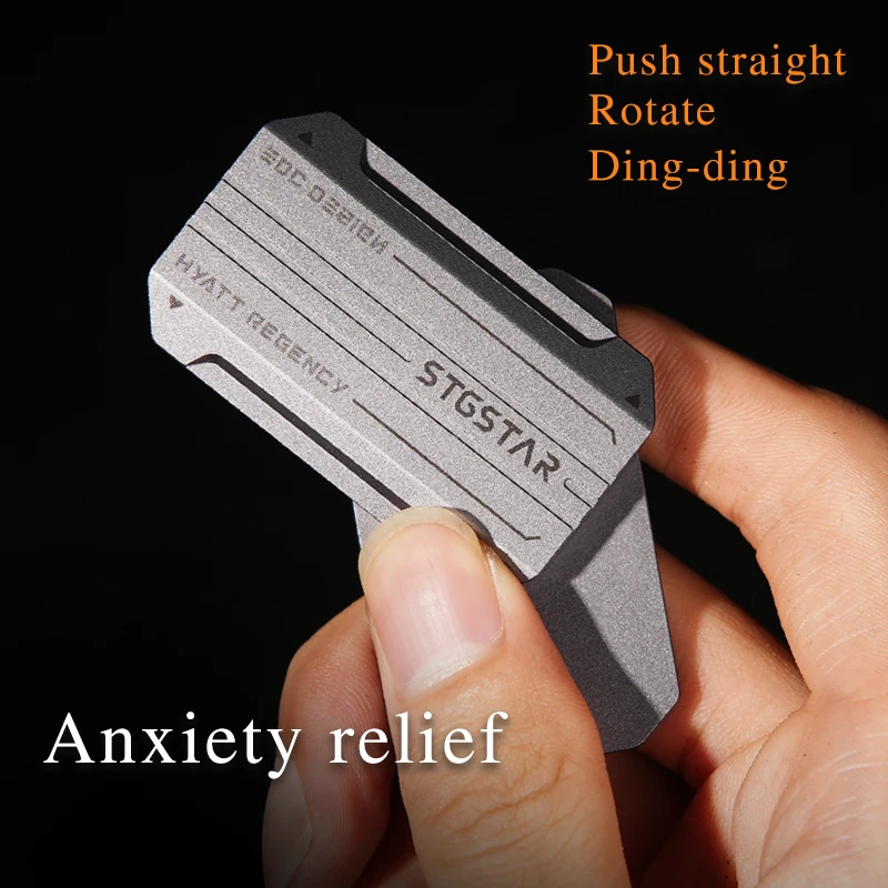 Fidget Toy Jouets anti-Stress pour adultes EDC Spinner Push Slider Poche Jouets sensoriels pour l'anxiété TDAH Focus Cool Bureau edc jouet