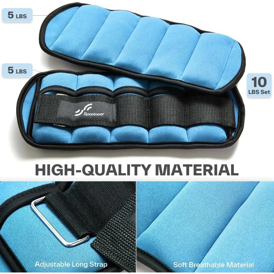 أوزان الكاحل القابلة للتعديل 1 زوج 2 4 6 8 10 رطل أشرطة وزن الساق للنساء والرجال مجموعة أوزان الكاحل المرجحة لصالة الألعاب الرياضية واللياقة البدنية