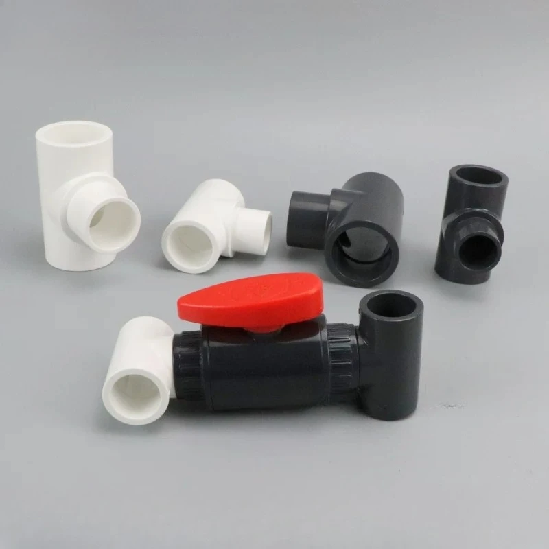 PVC Internal and External Three-way Connectors, H-type Plastic Water Pipe Socket Three-way Joints