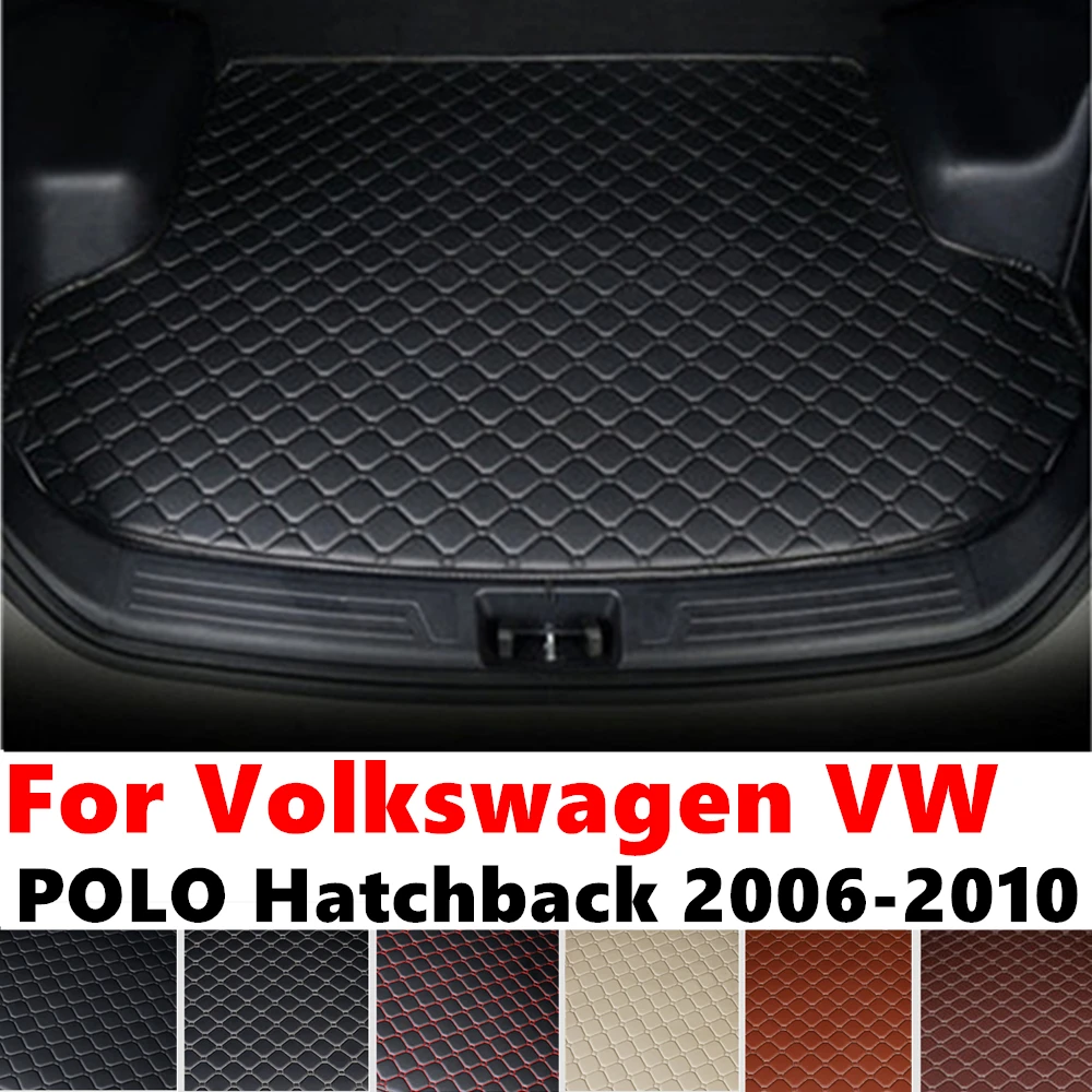 

Коврик для багажника автомобиля для Volkswagen VW POLO Hatchback 2010 2009-2006, Задняя подкладка для груза, внутренние аксессуары, Задняя подкладка для багажника