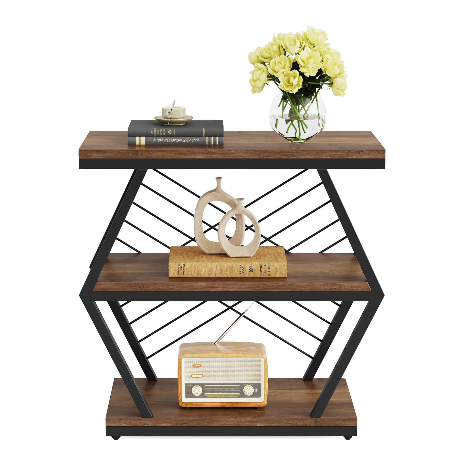 

Wall side table retro old square table B & B hotel industrial style side few living room storage sofa corner few