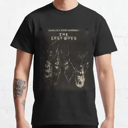 Vintage The Lost Boys David Vampire graphic t shirts Santa Carla Scary Halloween tops Horror Movie large size Men's clothing