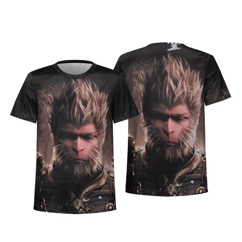 2024 New Black Myth WuKong Cosplay t-shirt gioco 3D Print Streetwear uomo donna moda manica corta Tees top abbigliamento uomo