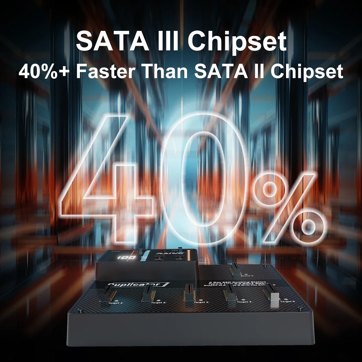 قاعدة توصيل MAIWO 6-Bay M.2 SATA NGFF SSD تدعم USB 3.1 إلى M2 SSD محطة إرساء غير متصلة بالإنترنت لقرص M.2 SATA SSD