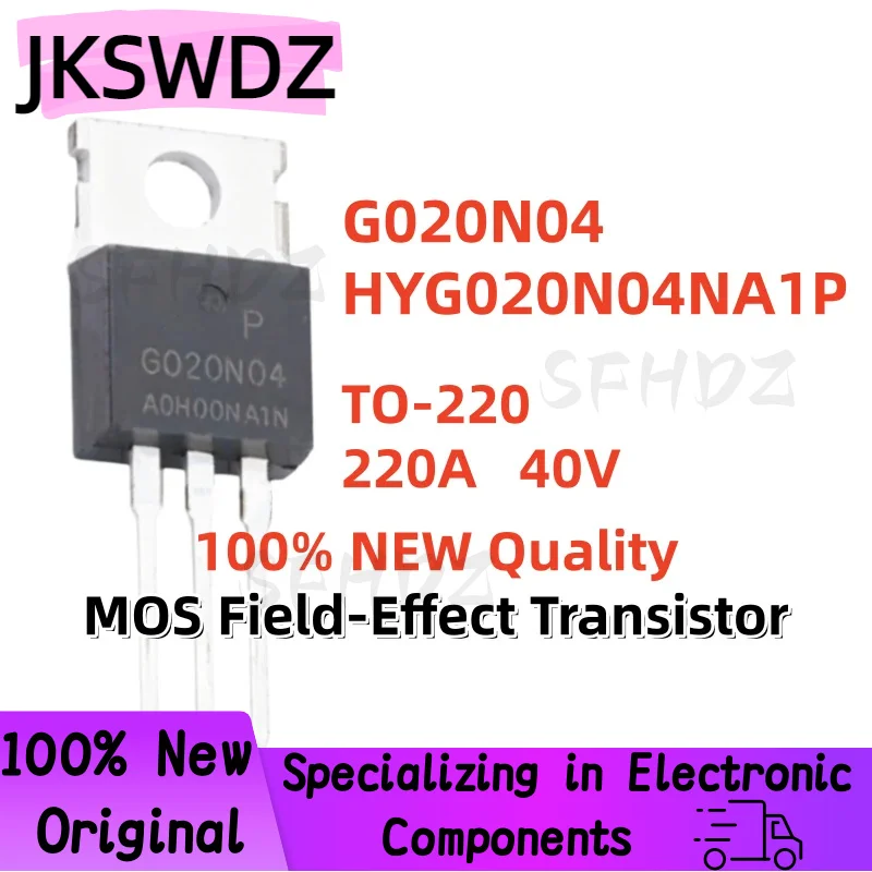 

10/20/30PCS 100% Brand New and Quality G020N04 HYG020N04NA1P HYG020N04 TO-220 220A 40V MOS Field-Effect Transistor