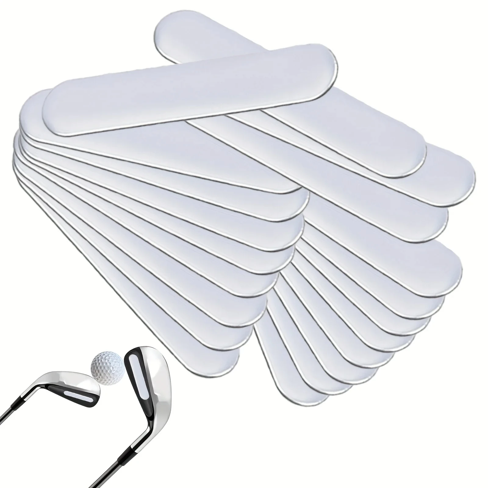 5pcs Golf Weighted Lead Tape Adhesive Lead Tape Strips Add Weight for Golf Club Tennis Racket Adjust Weight Adjustable Fairway
