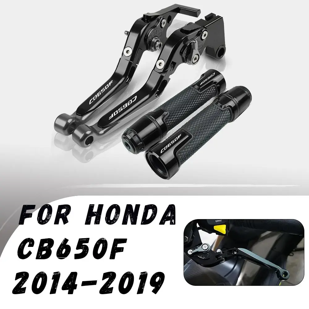 

For Honda CB650F 2014-2019 Motorcycle CNC Folding Brake Clutch Lever Handbrake Handlebar Grip Handle Hand Grips Motorcycle Parts