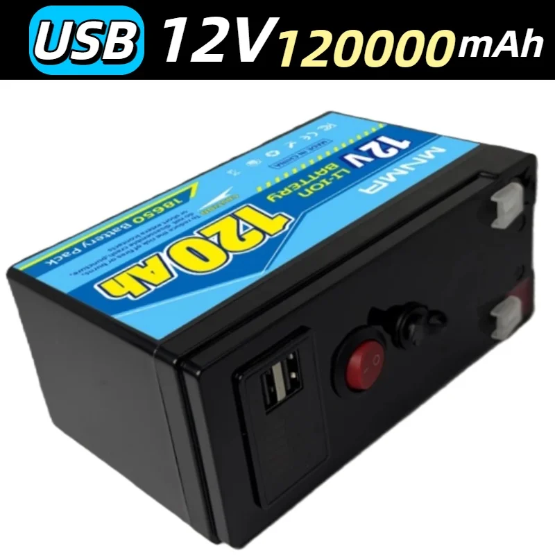 

12V 80Ah Lithium Solar ChargingLiFeP04 Battery for100% ,with USB PortFish Finder Marine Outdoor Camping Off-Grid Applications