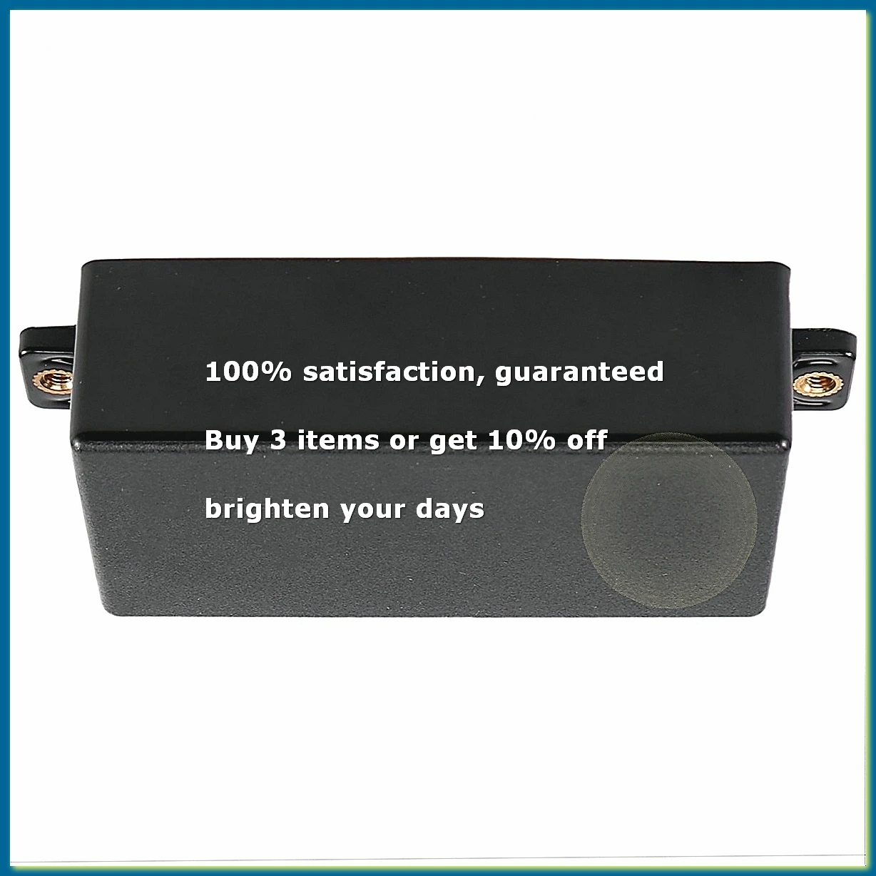 Plastic Sealed Humbucker Pickup Cover fit SQ Pickup Guitar Parts (Black)