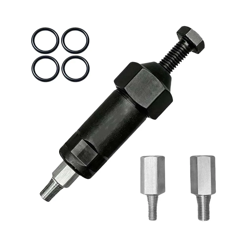 Heavy-Duty Grease Nozzle Cleaner For M6 M8 Fitting Manual Screw-In Unclogging Tool With Dual Rod Lengths For Truck And Machinery