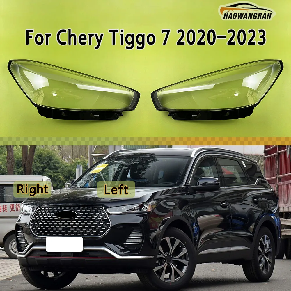 

Transparent Headlight Cover Headlamp Clear Lens Plexiglass Replace Original Lampshade For Chery Tiggo 7 2020 2021 2022 2023