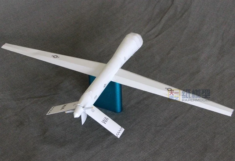 MQ1 المفترس الطائرات بدون طيار ورقة نموذج DIY لغز اليدوية اوريغامي لعبة الطائرات Papercraft بوتيك شعبية
