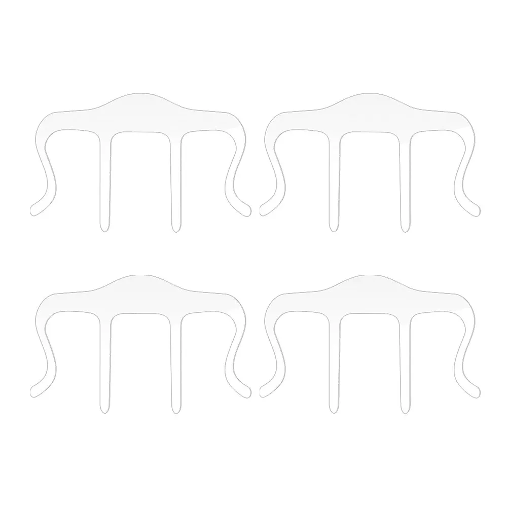 4pcs Clear Acrylic Multipurpose Page Clamps for Books, Recipes, Speech Drafts – Reusable Book Page Holders