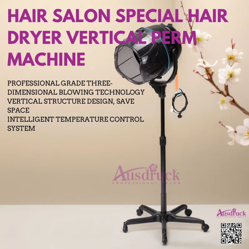 

Professional Salon Hair Dryer - Vertical Perm Machine with 3D Blowing Tech & Intelligent Temp Control