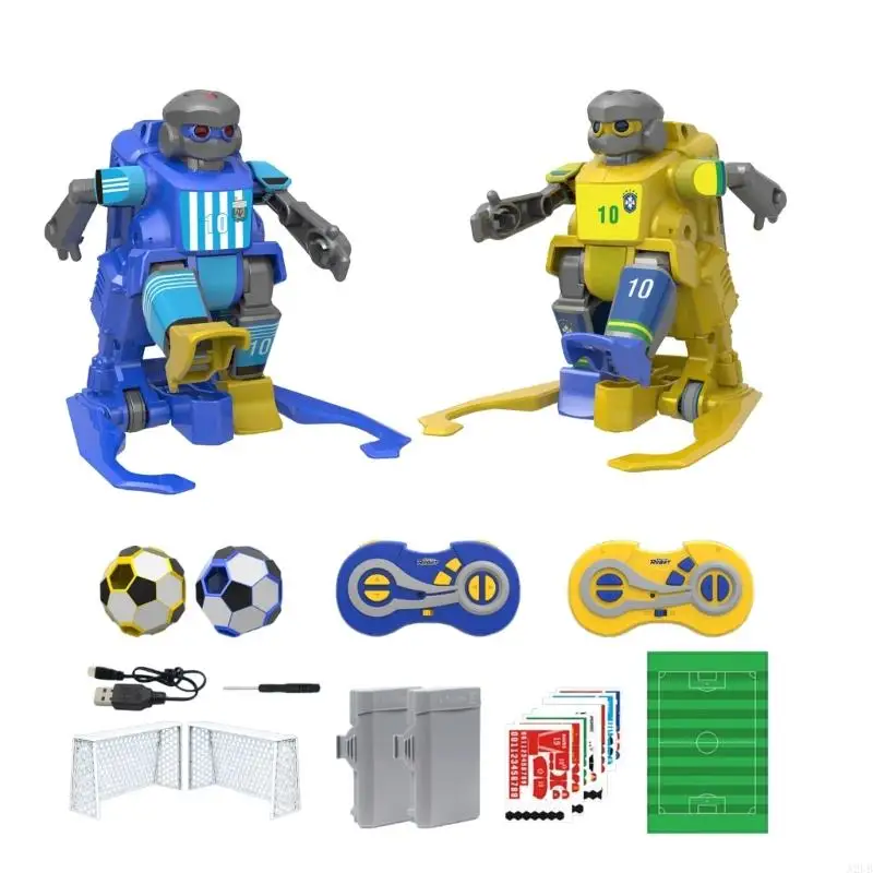 Interaktiver ferngesteuerter Fußballroboter, Doppelspieler-Wettbewerb, Familienbindungsspielzeug, geeignet für Eltern und Kind,