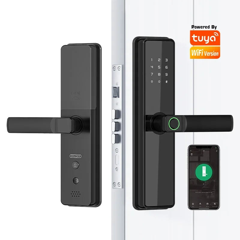 Cerradura Inteligente Smart Life Security Electric Digital Fingerprint Smart Door Lock with Tuya APP TTLOCK  Wifi Mobile Lock