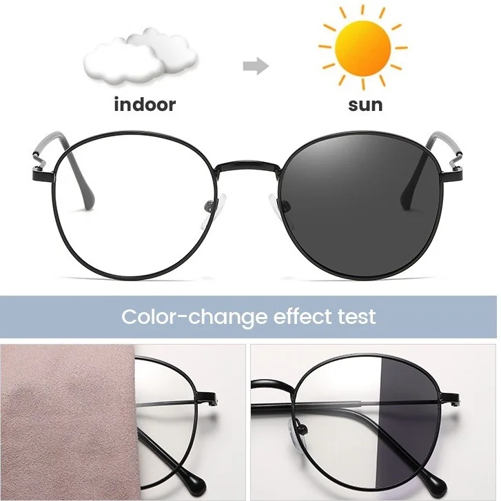 Photochromic Anti Radiation Glasses Women Man Anti Blue Ray 