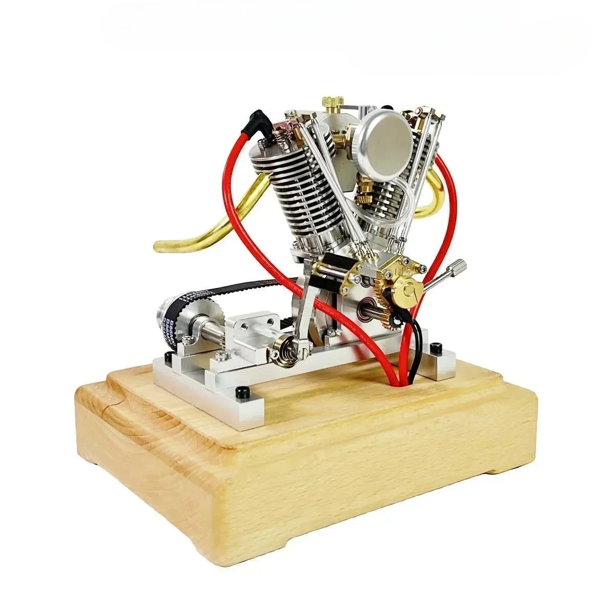V2 miniature engine can start metal model birthday gift