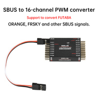 Voltage Comparator DIY SBUS to 16-Channel PWM Accurate Conversion Decoder 2-Channel PPM Receiver Support Futaba,Orange ,Frsky
