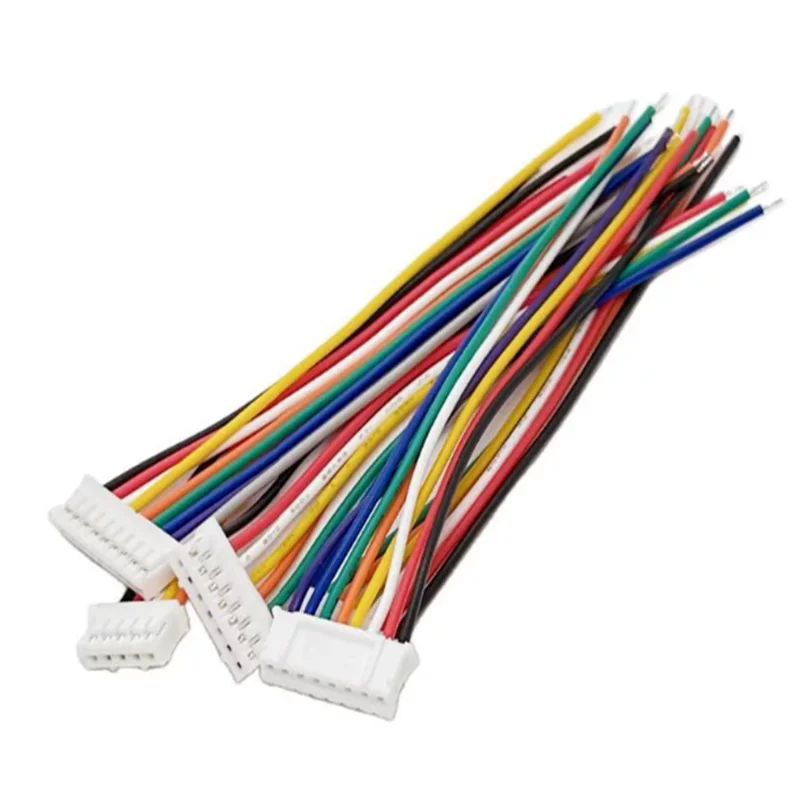 10PCS Mini Micro JST 2.0 PH Female Connector 2/3/4/5/6/7/8/9/10-Pin Plug with Terminal Wires Cables 100mm 200MM 300mm 26AWG