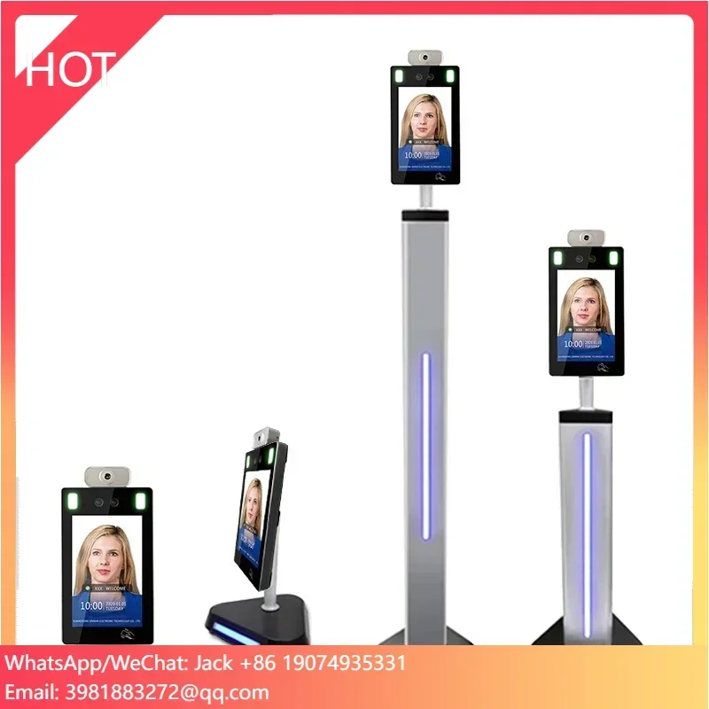 Face Recognition Ip Camera Temperature Measurement Thermometer Door Lock Access Control System Terminal Machine