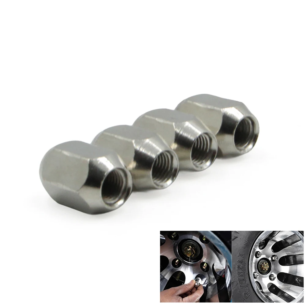 4 Pcs M10*1.25 Acorn Wheel Lug Nuts 10mm Screw Bolt Head Cover For 125cc ATV Go Kart UTV Buggy Quad 4 Wheeler Taotao
