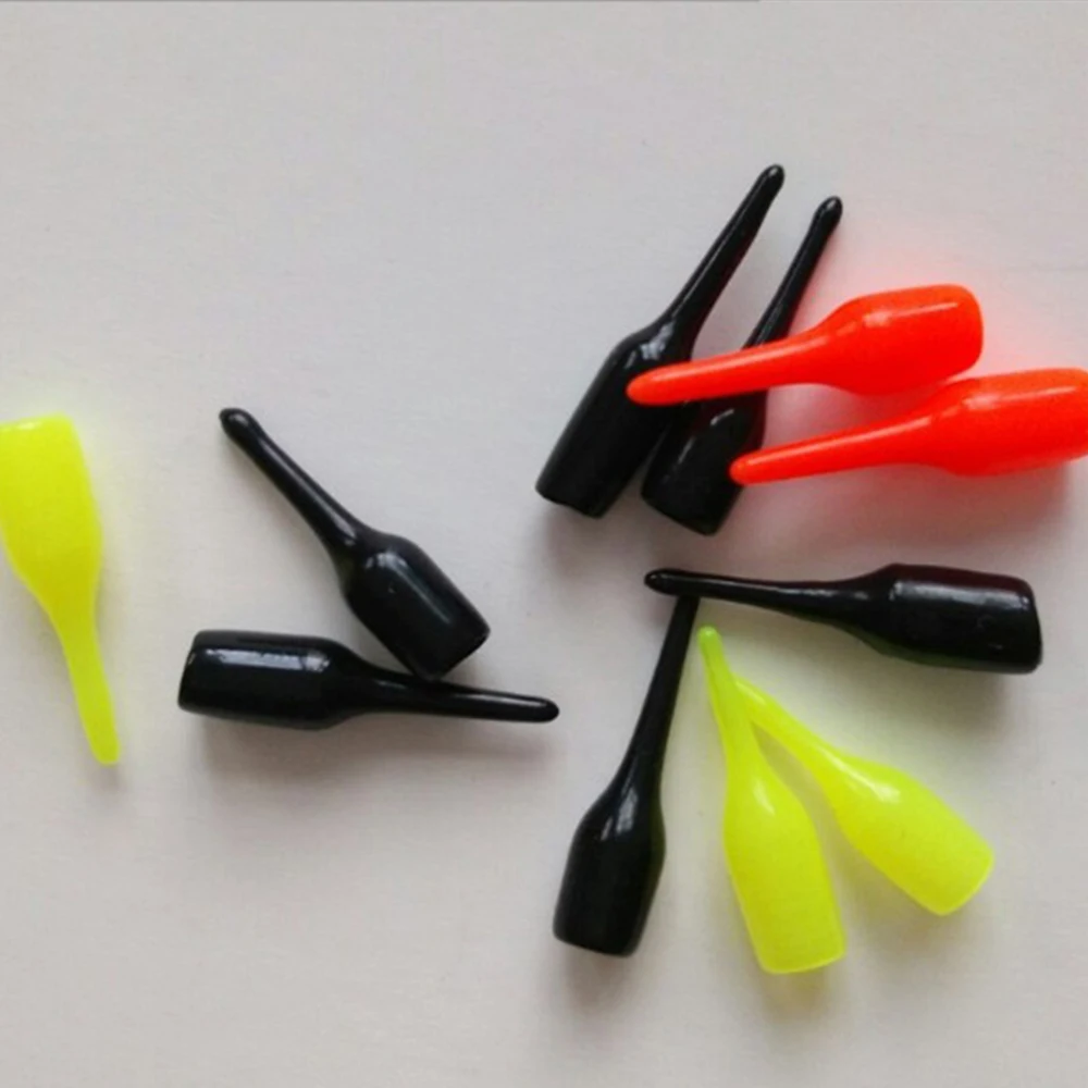 Luminous Plastic Rubber Fishing Tackles Tools Fishing Floats Drift Tail Flotador Pesca Conspicuous Rubber Beans Connectors