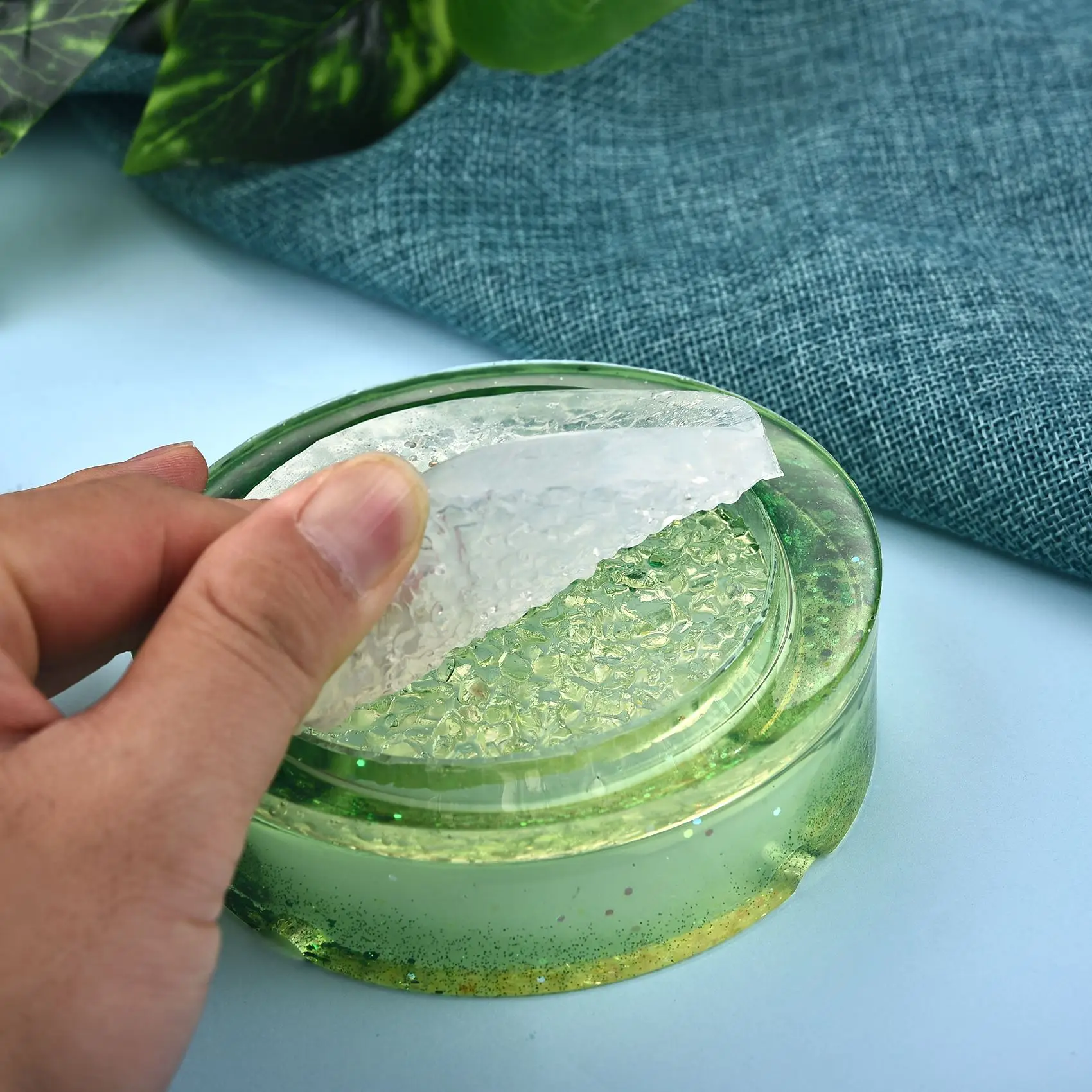 Silicone Ashtray Mold Cement Plaster Tray Mould Lungs Shape Epoxy Resin Casting Mold Crystal Resin Ashtray Father\'S Day Gift