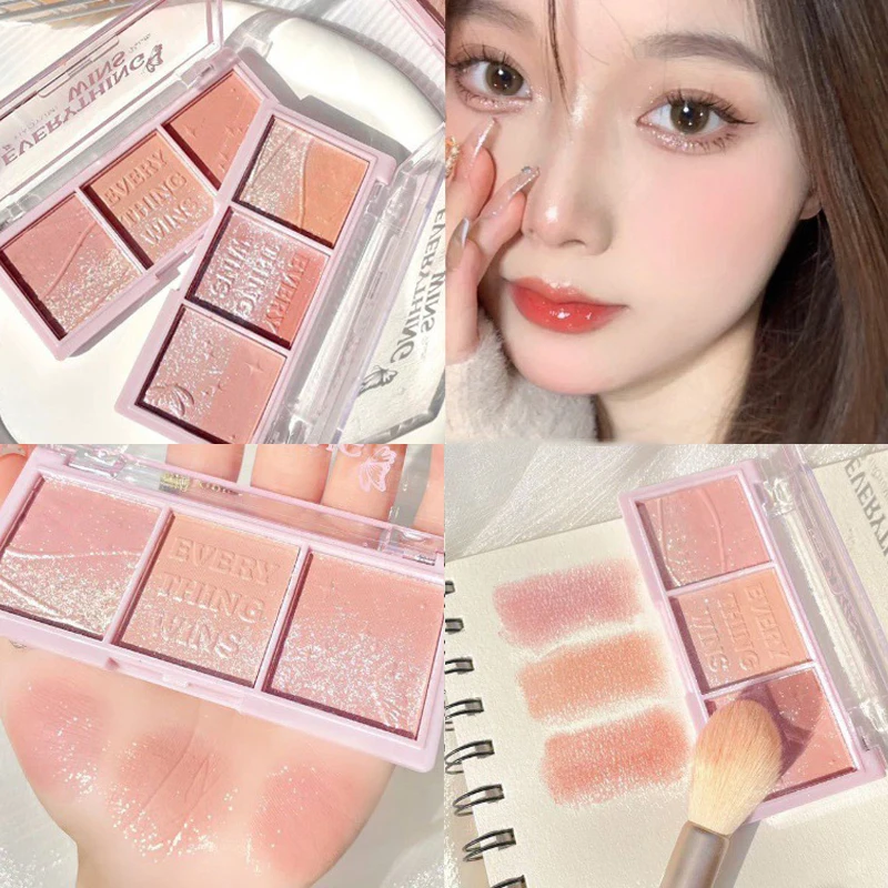 อายแชโดว์บลัชออนสามสี Secret Garden โทนนมอัลมอนด์ ชานม แต่งหน้าโทนนู้ด สีธรรมชาติ ติดทนนาน