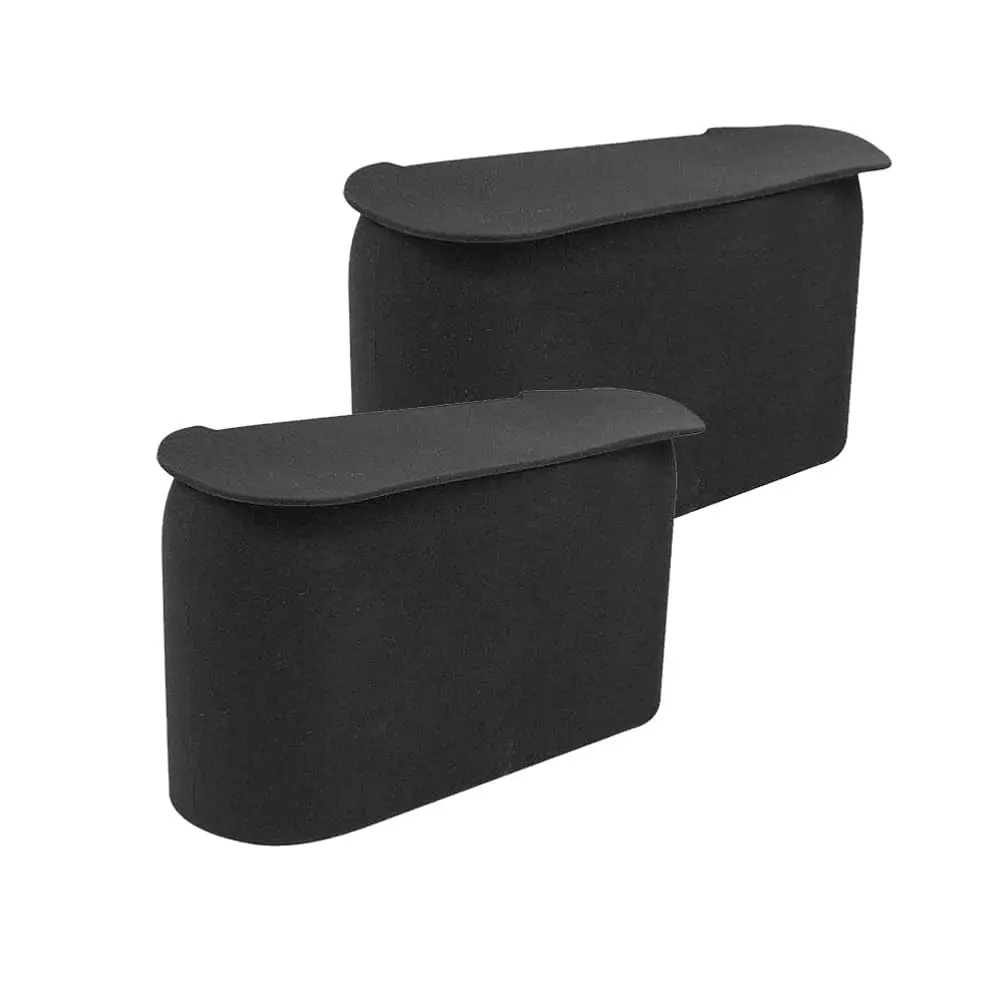 

(2 Pack Black Small Car Trash Can with Lid, Flexible Material, Fits in Most Side Doors