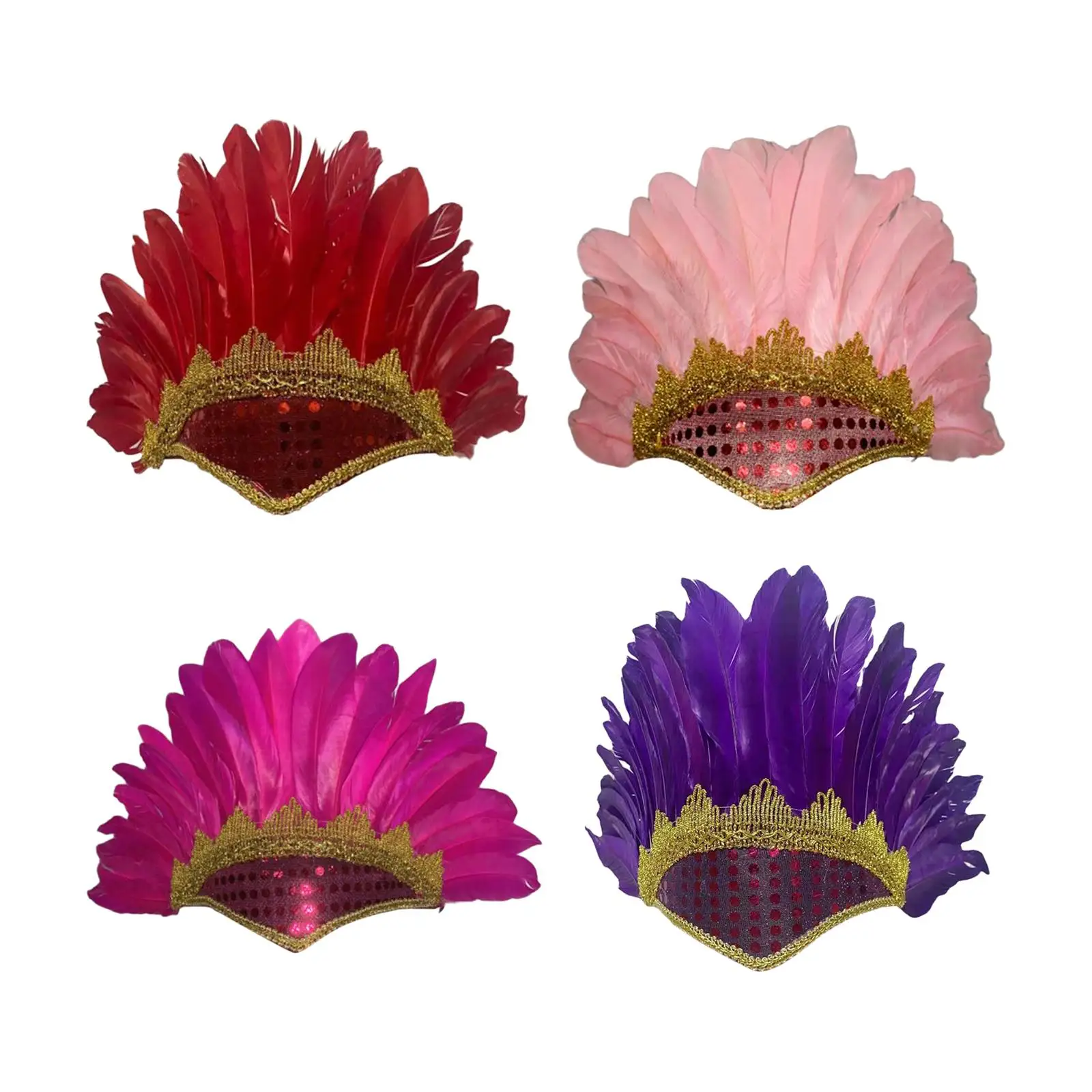 Veren hoofdtooi hoofd Indiase hoed kostuum decoratie hoofdband hoofddeksel voor