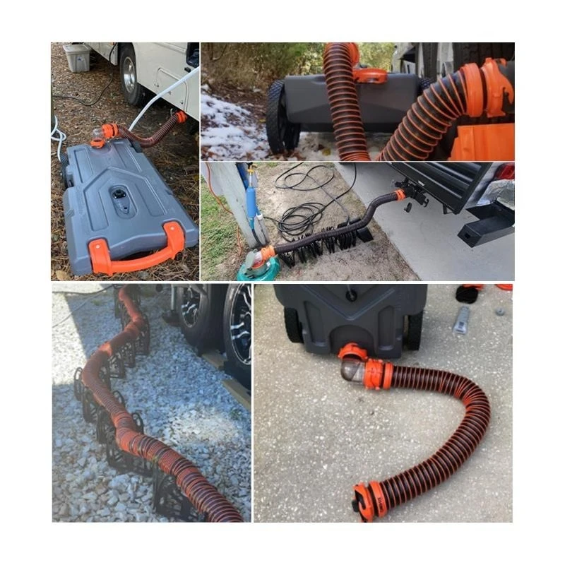 Universal  Sewer Hose Kit Leakproof Drain Pipe Assembly Camper Waste Water Discharge Accessories