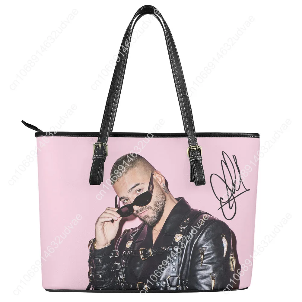 Maluma Handbag Womens Mens Personalized Tote Bag Fashion Shoulder Bag Business Commuter Leather Purse Travel Grocery Bag Gift